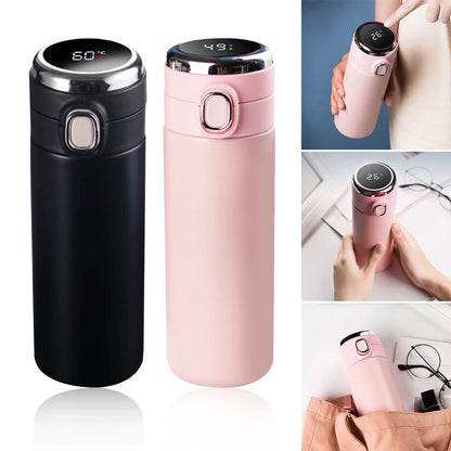 Stainless Steel Smart Thermos Bottle Smart LED Temperature