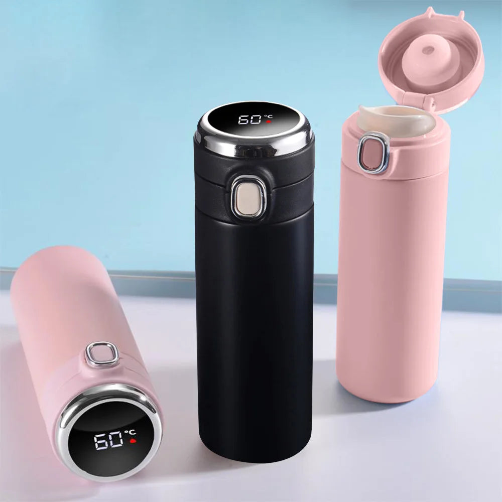 Stainless Steel Smart Thermos Bottle Smart LED Temperature